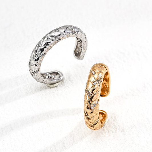 Adjustable Wheat Leaf Design Ring